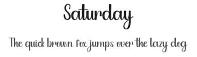 Saturday by PiPi Creative STUDIO — Script Handwritten Font — thumbnail 1