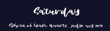 Saturday by Mariyana — Script Handwritten Font — thumbnail 2
