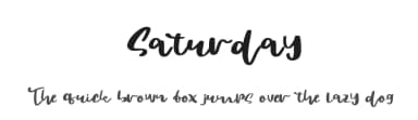 Saturday by Mariyana — Script Handwritten Font — thumbnail 1
