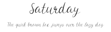 Saturday by AquariiD — Script Handwritten Font — thumbnail 1