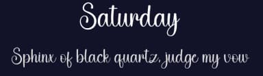 Saturday by Harlek Studio — Script Handwritten Font — thumbnail 2