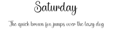 Saturday by Harlek Studio — Script Handwritten Font — thumbnail 1