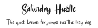 Saturday Hustle by Typetemp Studio — Script Handwritten Font — thumbnail 1
