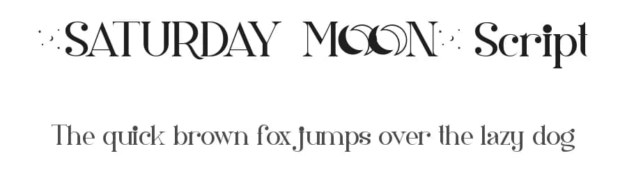 Saturday Moon Script by Edric Studio — Script Handwritten Font