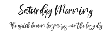 Saturday Morning by Perspectype Studio - Letterena.com — Script Handwritten Font — thumbnail 1