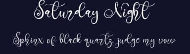 Saturday Night by Kateeng Ciu — Script Handwritten Font — thumbnail 2