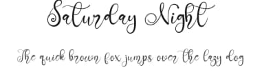 Saturday Night by Kateeng Ciu — Script Handwritten Font — thumbnail 1