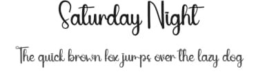 Saturday Night by Andi Moz — Script Handwritten Font — thumbnail 1