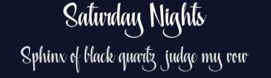 Saturday Nights by Billy Argel Fonts ® — Script Handwritten Font — thumbnail 2