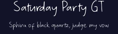 Saturday Party GT by Typetasty — Script Handwritten Font — thumbnail 2