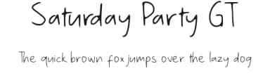 Saturday Party GT by Typetasty — Script Handwritten Font — thumbnail 1