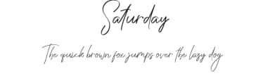 Saturday by Haksen Studio — Script Handwritten Font — thumbnail 1