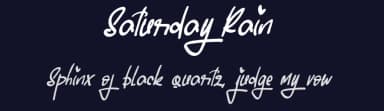 Saturday Rain by Al Ghul — Script Handwritten Font — thumbnail 2
