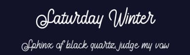 Saturday Winter by Appleberry Studio — Script Handwritten Font — thumbnail 2