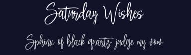 Saturday Wishes by Letternun — Script Handwritten Font — thumbnail 2