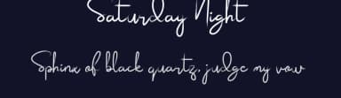 Saturday Night by Dedi Mujiono — Script Handwritten Font — thumbnail 2