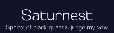 Saturnest by Fikryal studio — Sans Serif Font — thumbnail 2