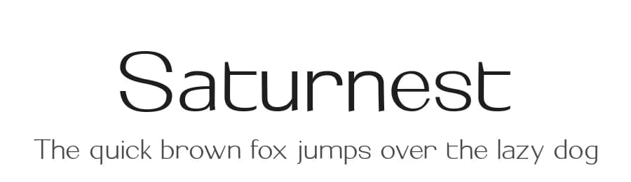 Saturnest by Fikryal studio — Sans Serif Font