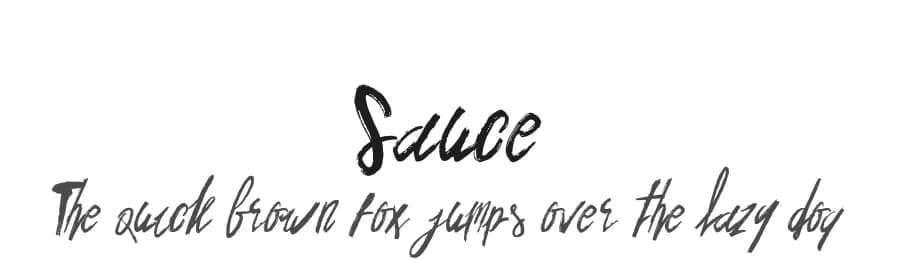 Sauce by dancubs — Script Handwritten Font