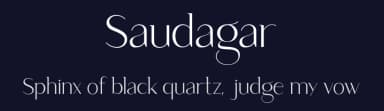 Saudagar by Sensatype Studio — Sans Serif Font — thumbnail 2
