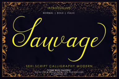 Sauvage Font by Vegas Type — Script Handwritten Font — thumbnail 1