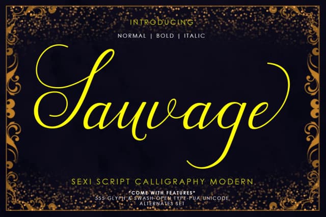 Sauvage Font by Vegas Type — Script Handwritten Font