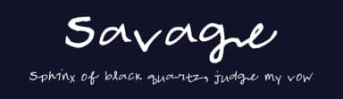 Savage by Chloe Savage — Script Handwritten Font — thumbnail 2