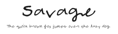 Savage by Chloe Savage — Script Handwritten Font — thumbnail 1