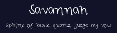 Savannah by The Font Man — Script Handwritten Font — thumbnail 2