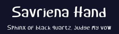 Savriena Hand by Chandra Chandro — Script Handwritten Font — thumbnail 2