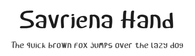 Savriena Hand by Chandra Chandro — Script Handwritten Font