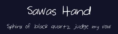 Sawas Hand by Sarah Gant — Script Handwritten Font — thumbnail 2