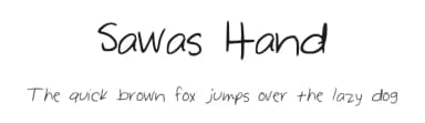 Sawas Hand by Sarah Gant — Script Handwritten Font — thumbnail 1