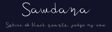 Sawdara by Chandra Chandro — Script Handwritten Font — thumbnail 2