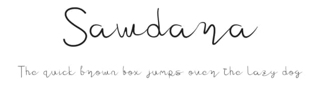 Sawdara by Chandra Chandro — Script Handwritten Font