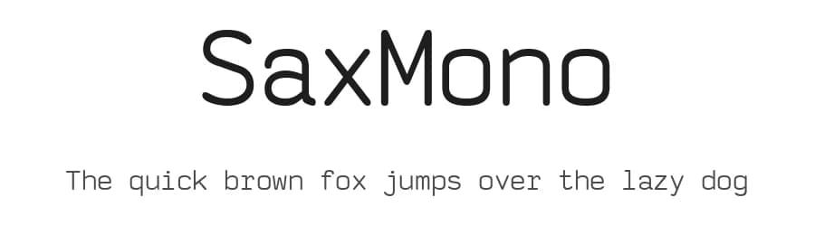 SaxMono by s.a.x. Software — Sans Serif Font