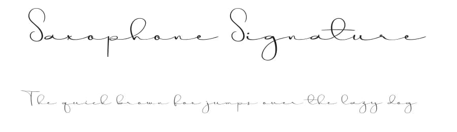 Saxophone Signature by Erik Studio — Script Handwritten Font
