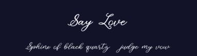 Say Love by Sulthanstudio — Script Handwritten Font — thumbnail 2