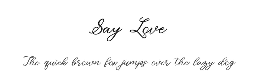 Say Love by Sulthanstudio — Script Handwritten Font — preview 1