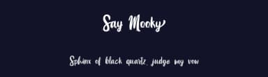Say Mooky by Typhoon Type - Suthi Srisopha — Script Handwritten Font — thumbnail 2