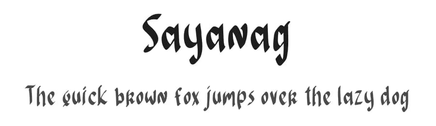 Sayanag by Lontong Lodeh — Script Handwritten Font