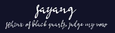 Sayang by Lontong Lodeh — Script Handwritten Font — thumbnail 2