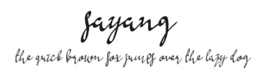 Sayang by Lontong Lodeh — Script Handwritten Font — thumbnail 1
