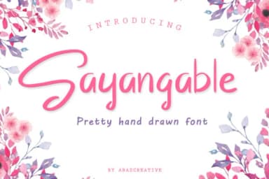 Sayangable Font by AbasCreative — Script Handwritten Font — thumbnail 1