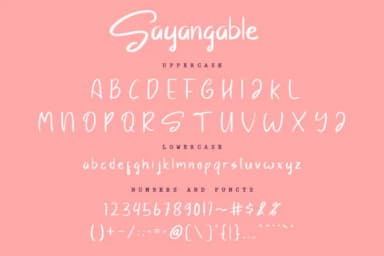 Sayangable Font by AbasCreative — Script Handwritten Font — thumbnail 4