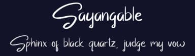 Sayangable by Abas Creative — Script Handwritten Font — thumbnail 2