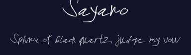 Sayano by Gfonts — Script Handwritten Font — thumbnail 2