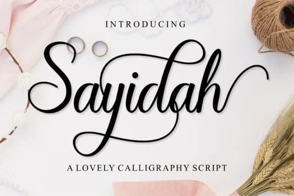 Sayidah Font by MJB Letters — Script Handwritten Font