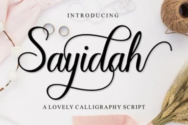 Sayidah Font by MJB Letters — Script Handwritten Font — thumbnail 1
