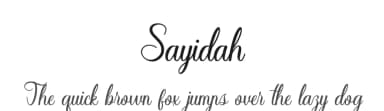 Sayidah by MJB Letters — Script Handwritten Font — thumbnail 1